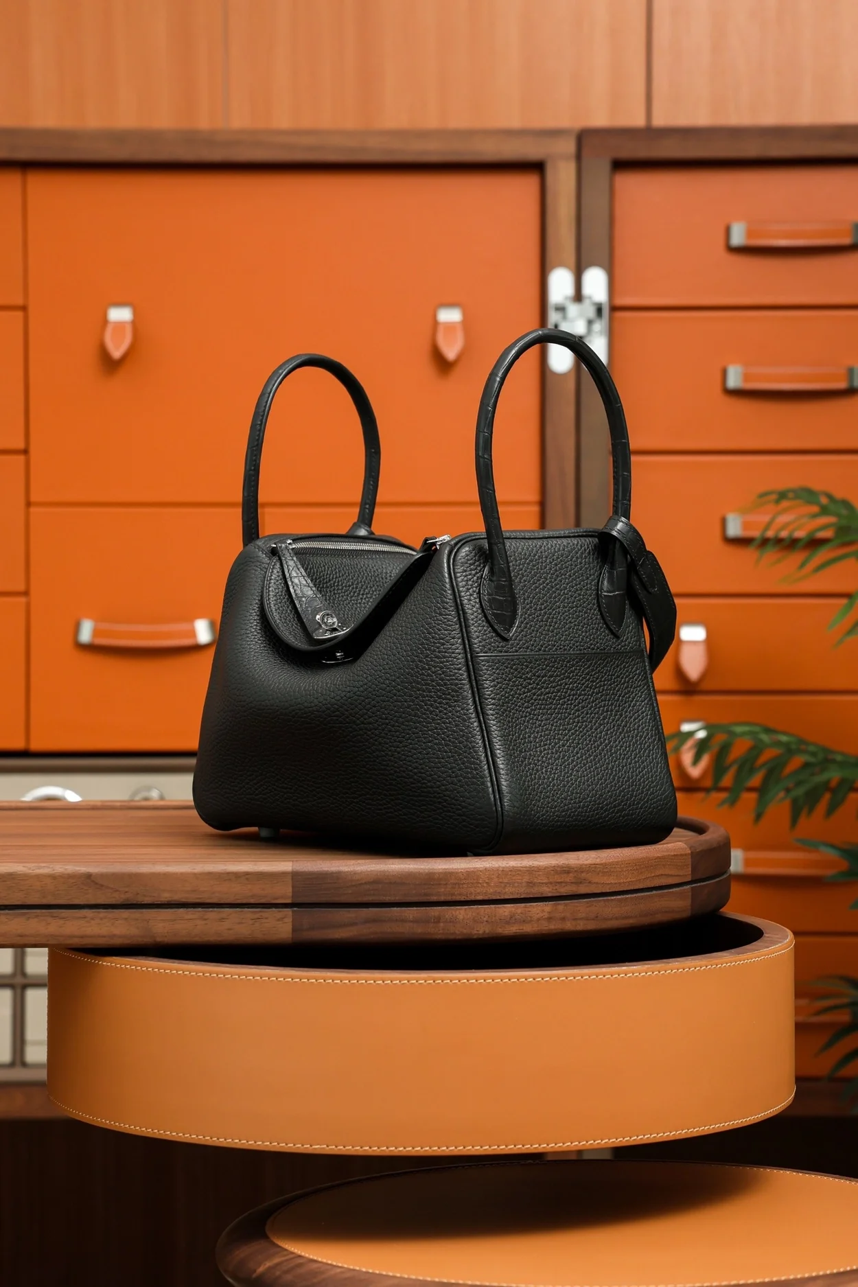 에르메스 린디 26 블랙 클레망스 팔라듐 하드웨어 (100% HAND MADE)