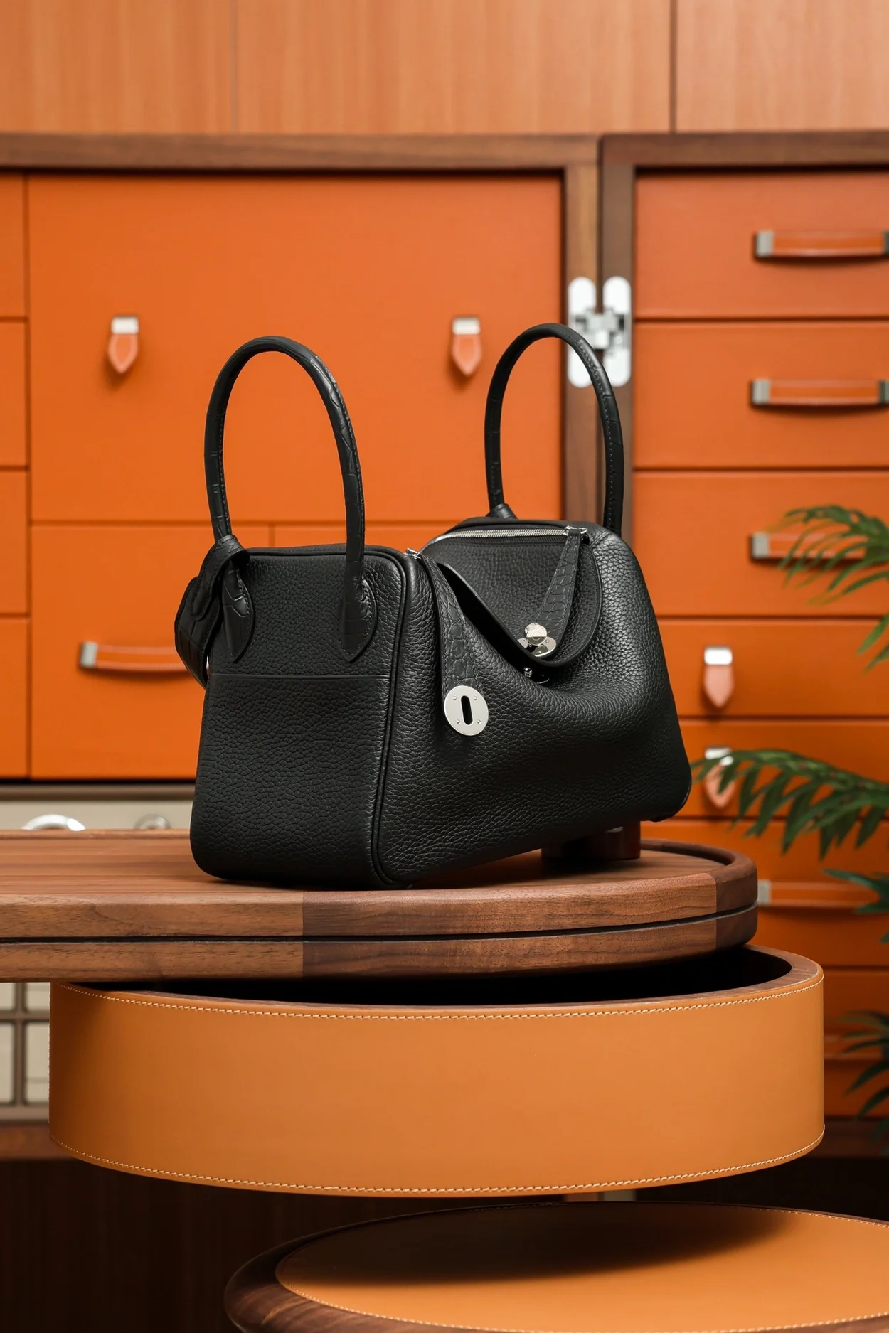 에르메스 린디 26 블랙 클레망스 팔라듐 하드웨어 (100% HAND MADE)