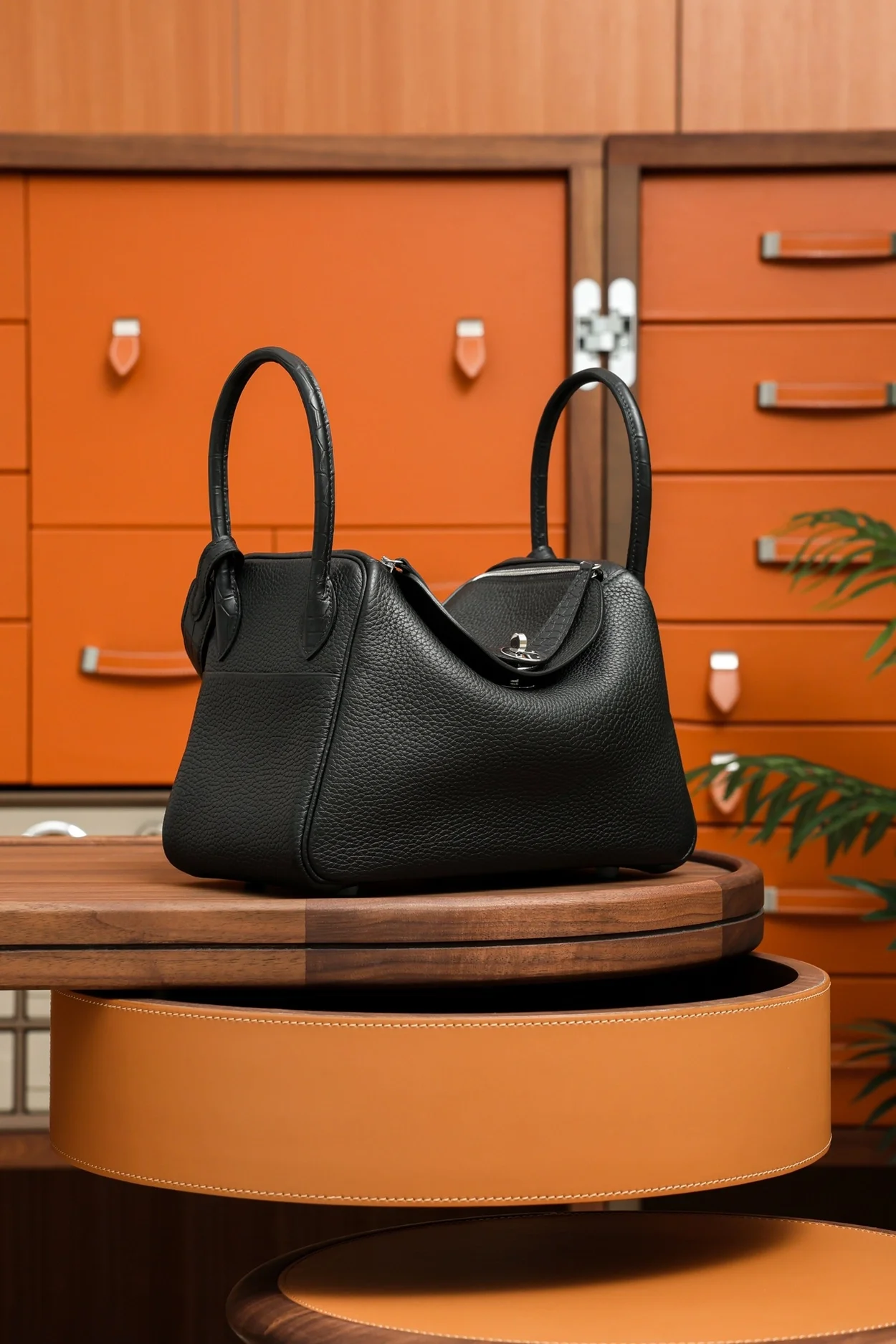 에르메스 린디 26 블랙 클레망스 팔라듐 하드웨어 (100% HAND MADE)