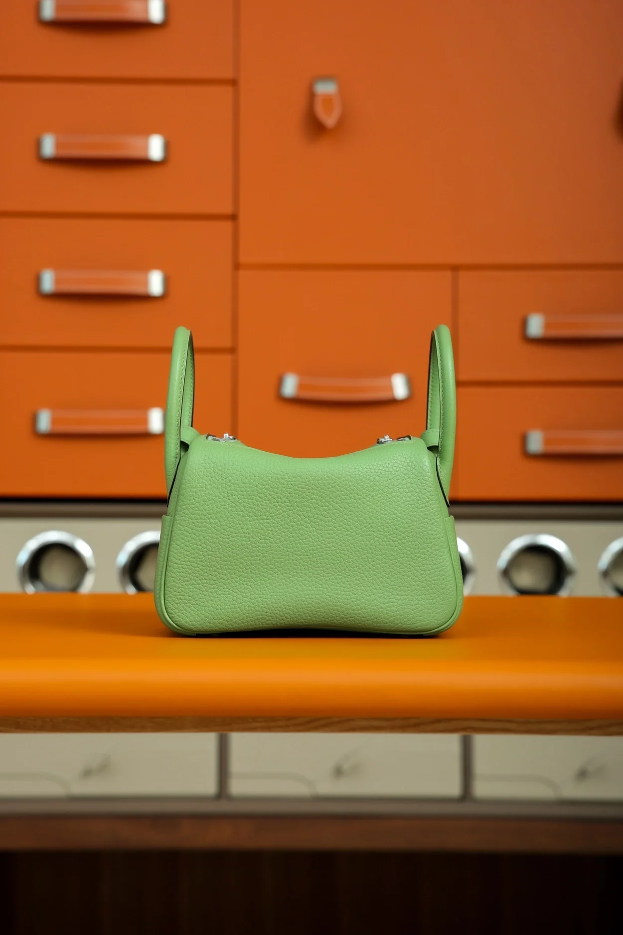 에르메스 린디 미니 아보카도 그린 클레망스 팔라듐 하드웨어 (100% Hand Made)