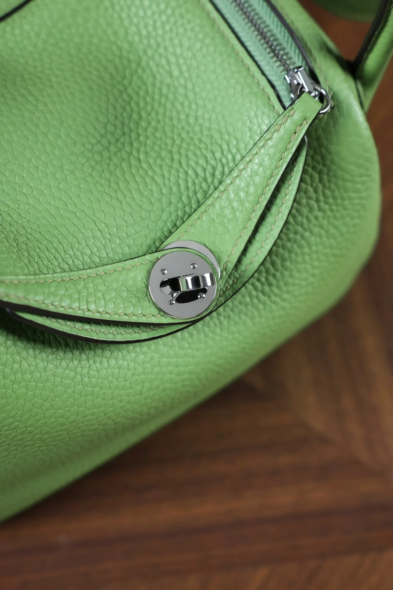 에르메스 린디 미니 아보카도 그린 클레망스 팔라듐 하드웨어 (100% Hand Made)