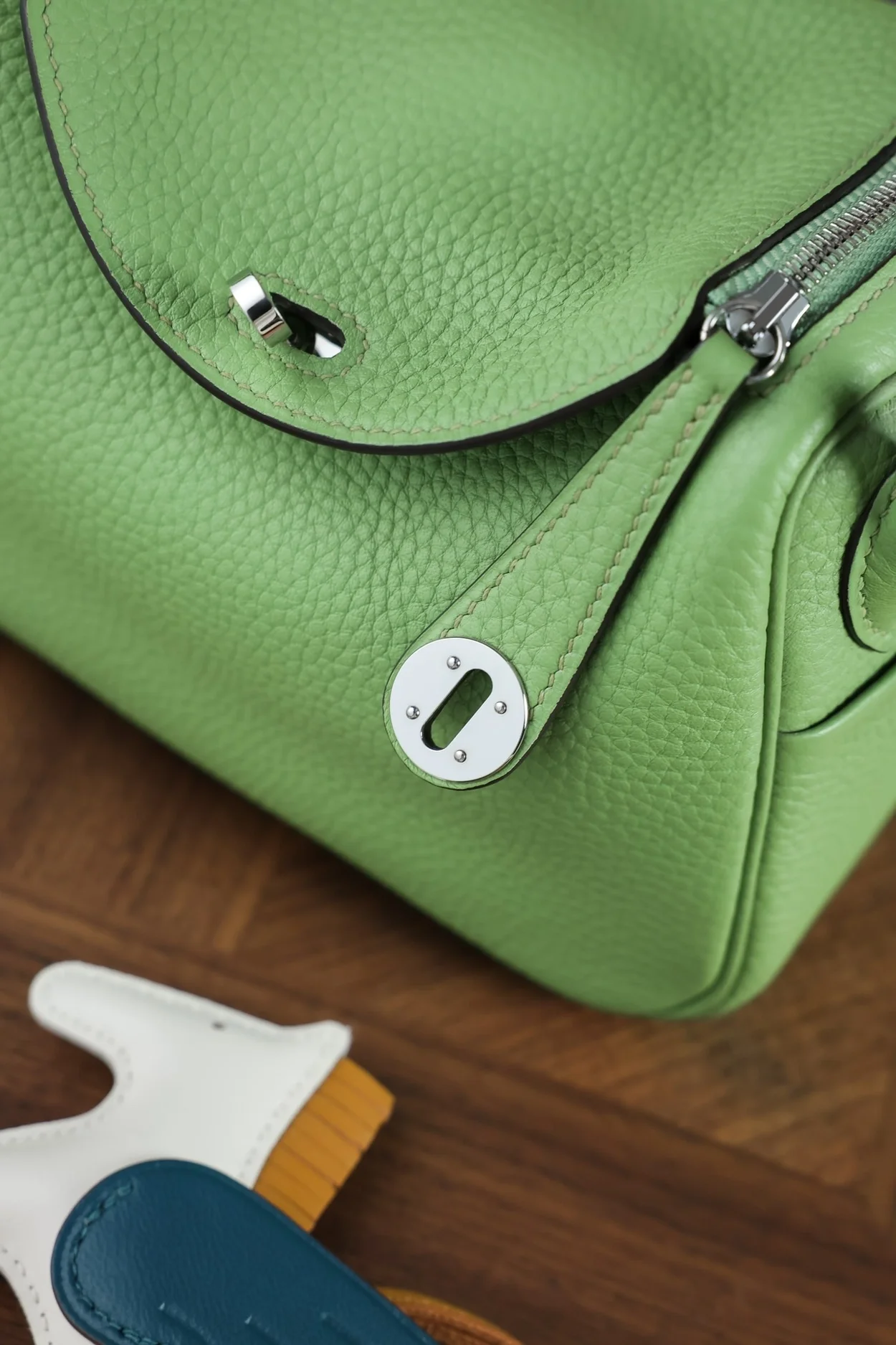 에르메스 린디 미니 아보카도 그린 클레망스 팔라듐 하드웨어 (100% Hand Made)