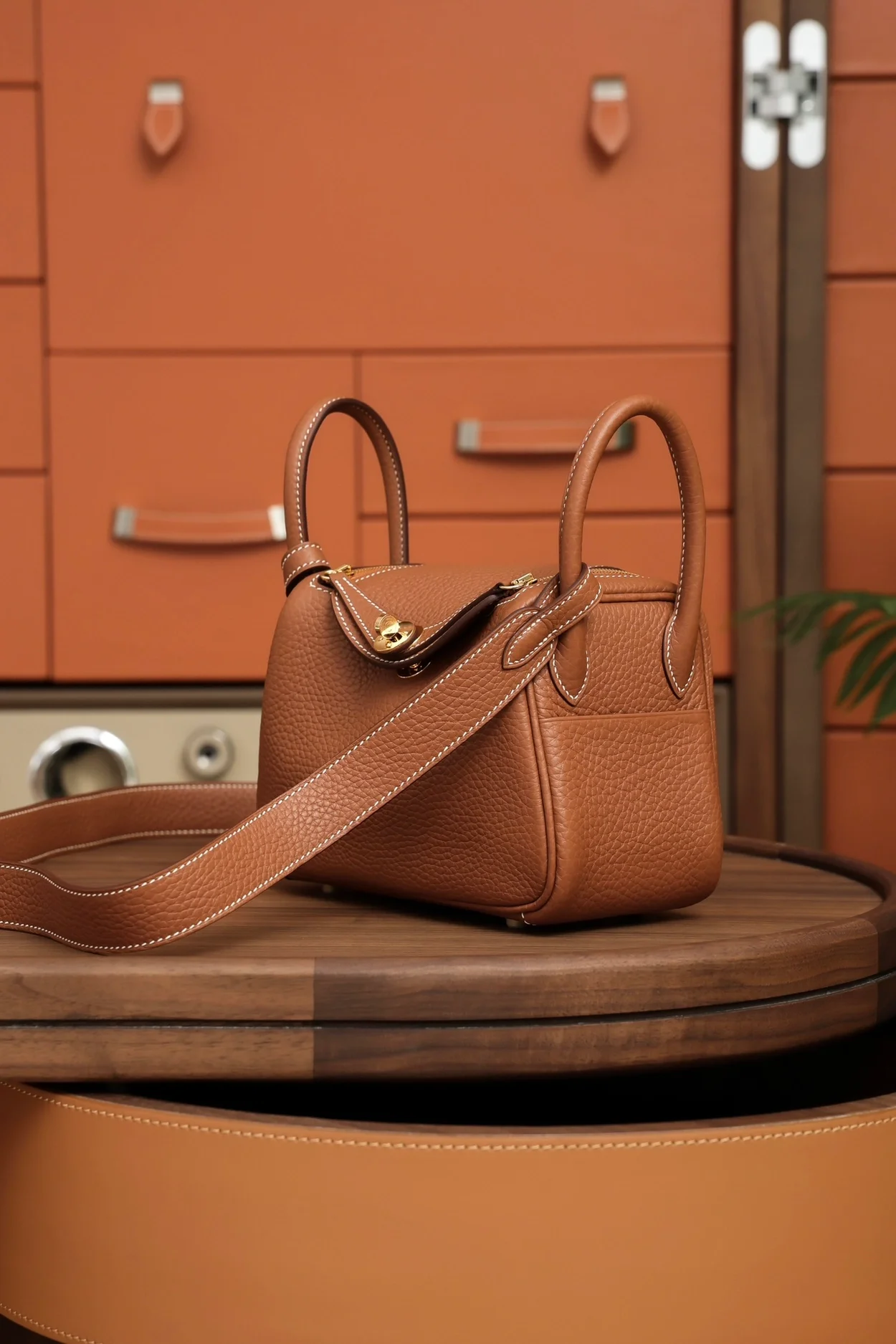 에르메스 린디 미니 골드 클레망스 골드 하드웨어 (100% HAND MADE)