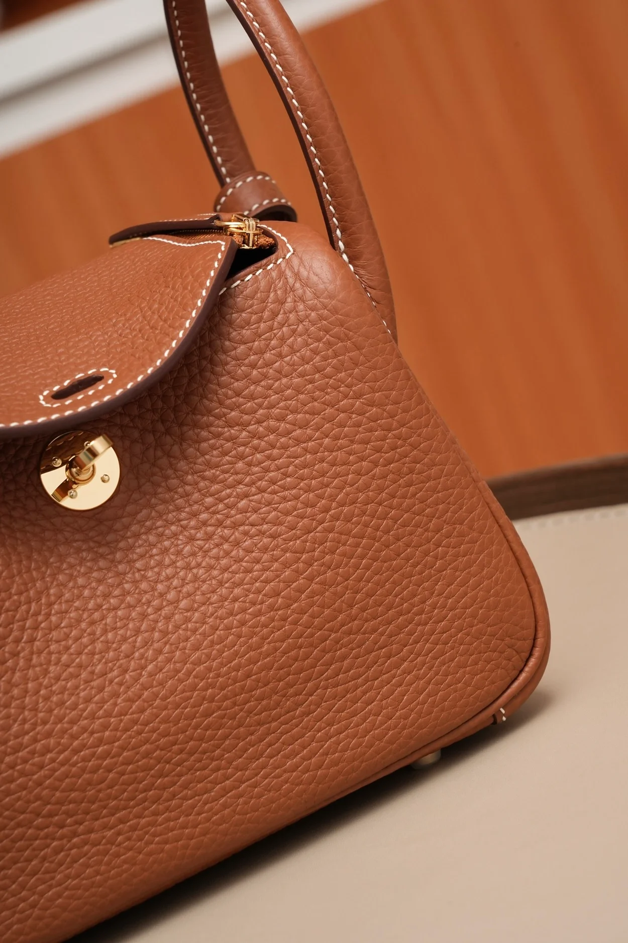 에르메스 린디 미니 골드 클레망스 골드 하드웨어 (100% HAND MADE)