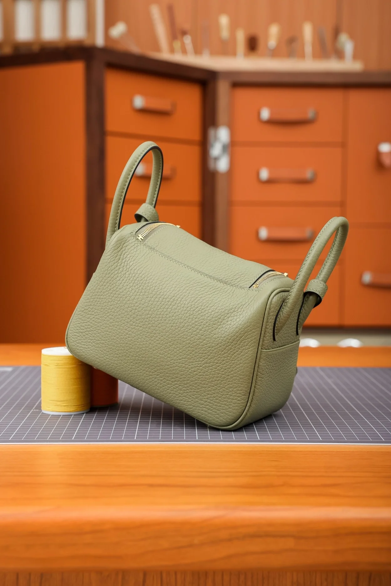 에르메스 린디 미니 소쥬 클레망스 골드 하드웨어 (100% HAND MADE)