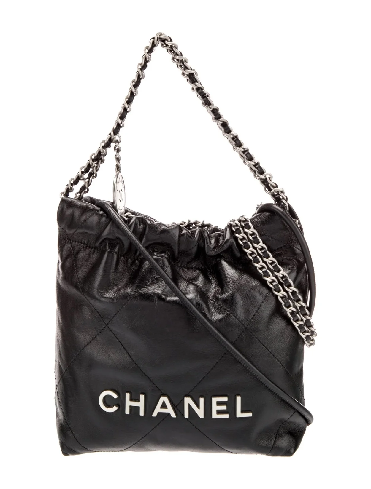 샤넬 22백 미니 블랙 은장