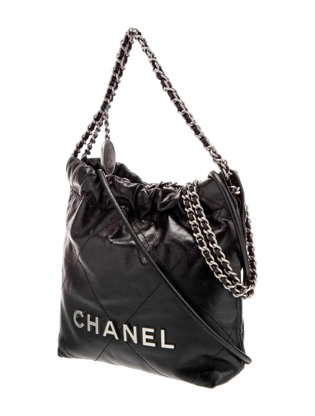 샤넬 22백 미니 블랙 은장