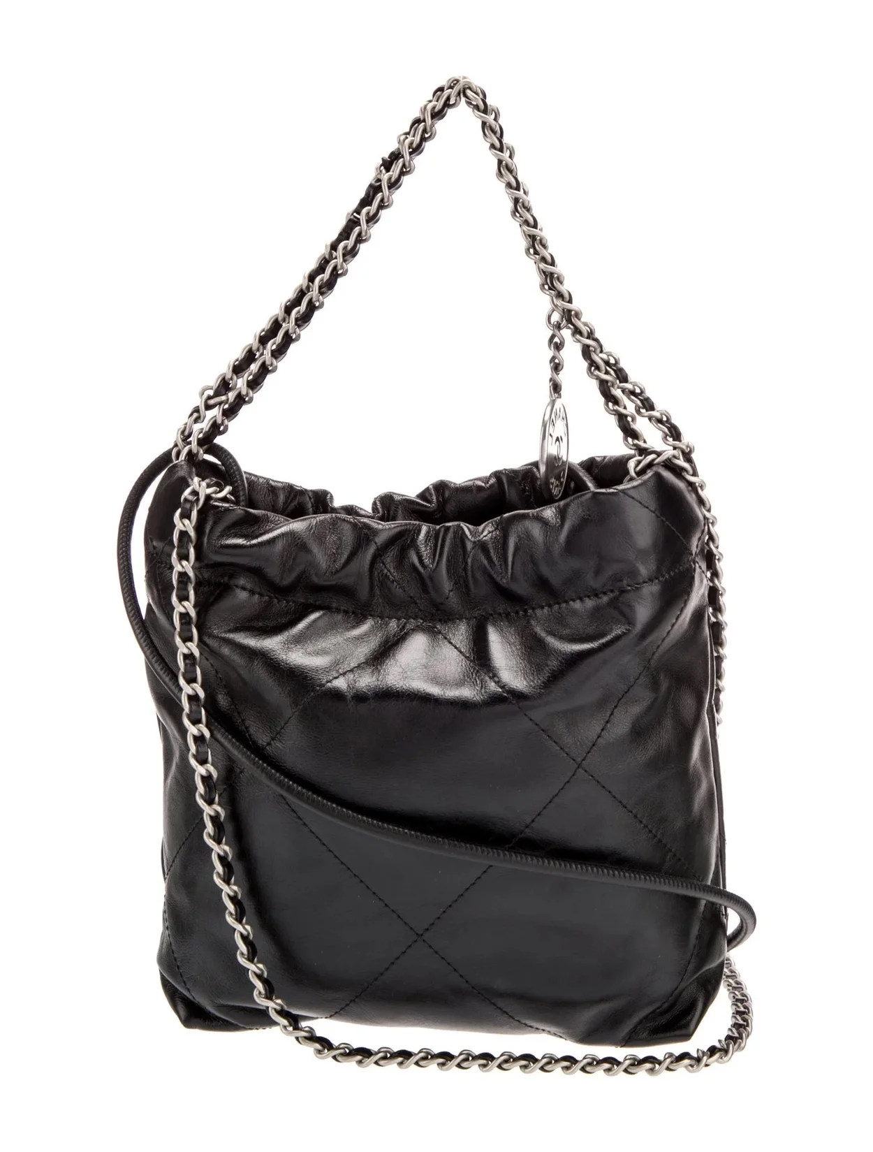 샤넬 22백 미니 블랙 은장