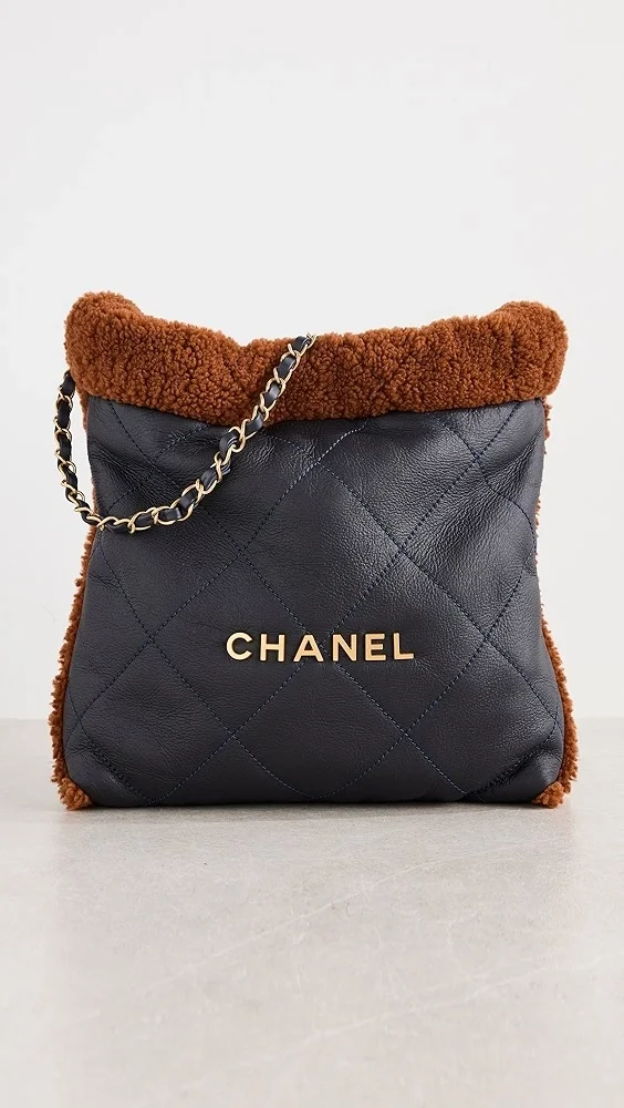 샤넬 22백 한정판 테디 브라운 블랙