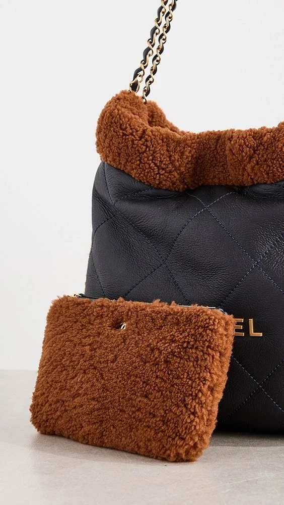 샤넬 22백 한정판 테디 브라운 블랙