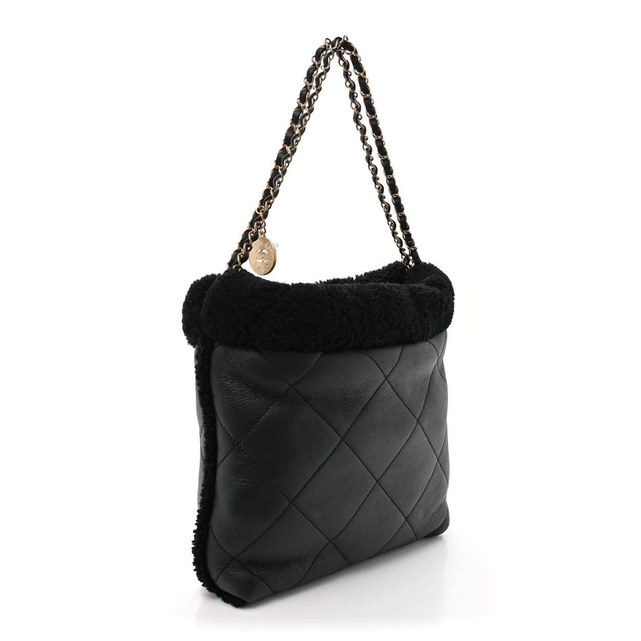 샤넬 22백 한정판 테디 블랙