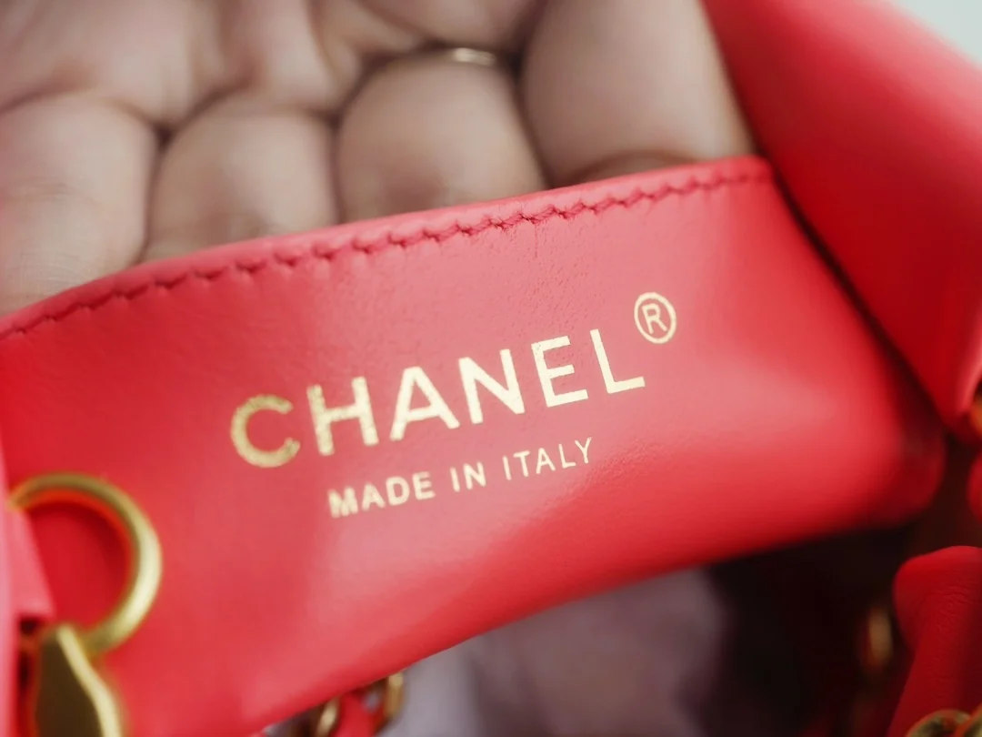 샤넬 22백 미니 오렌지 레드 금장