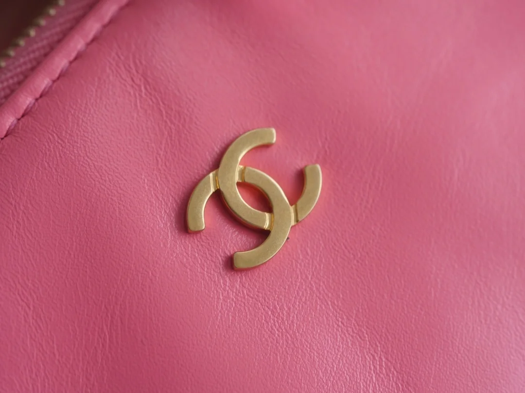 샤넬 22백 미디엄 코랄핑크 금장