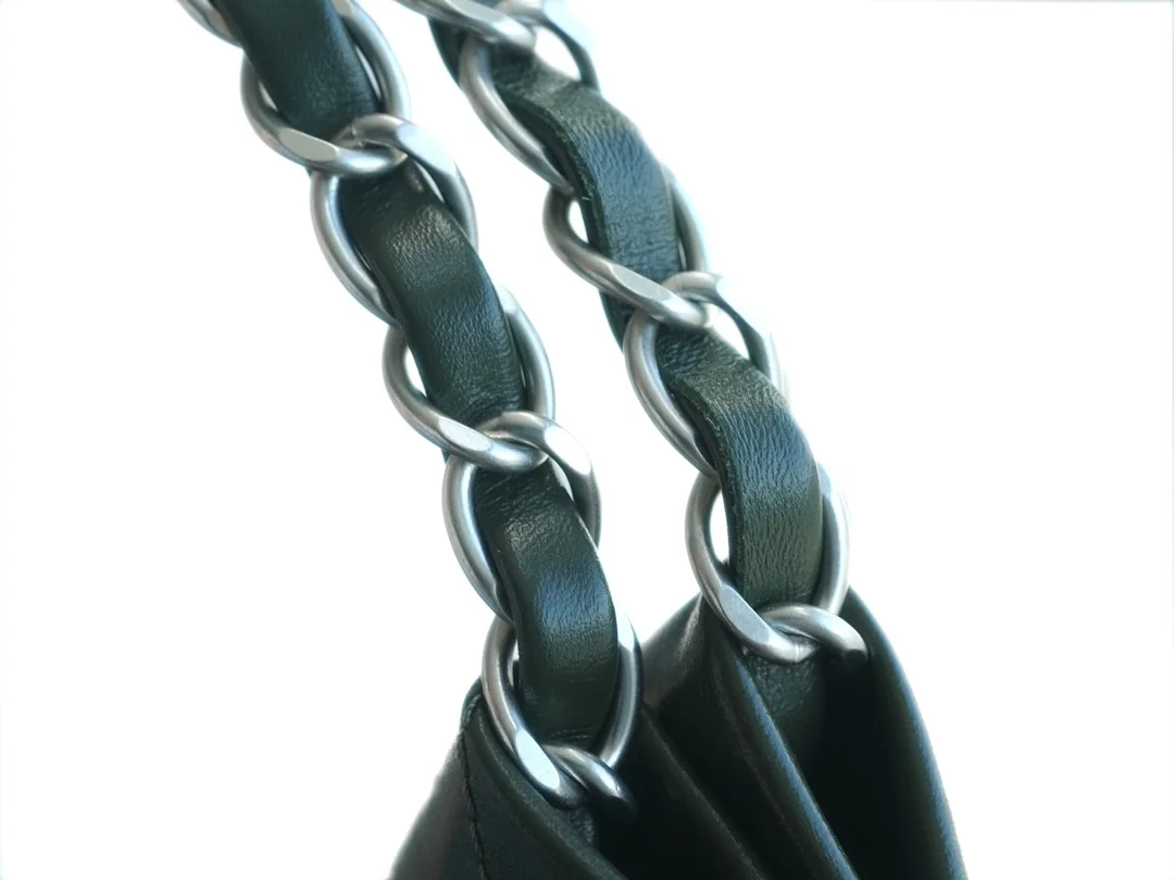 샤넬 22백 스몰 그린 은장