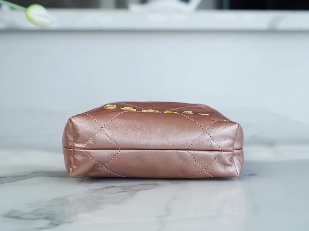 샤넬 22백 미니 로즈골드 금장