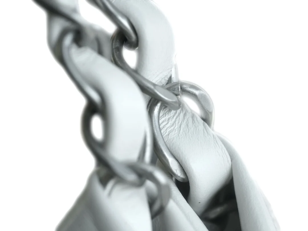 샤넬 22백 가로 버전 화이트 은장