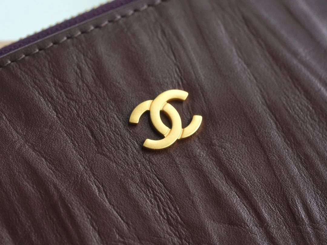 샤넬 22백 미디엄 다크 브라운 금장