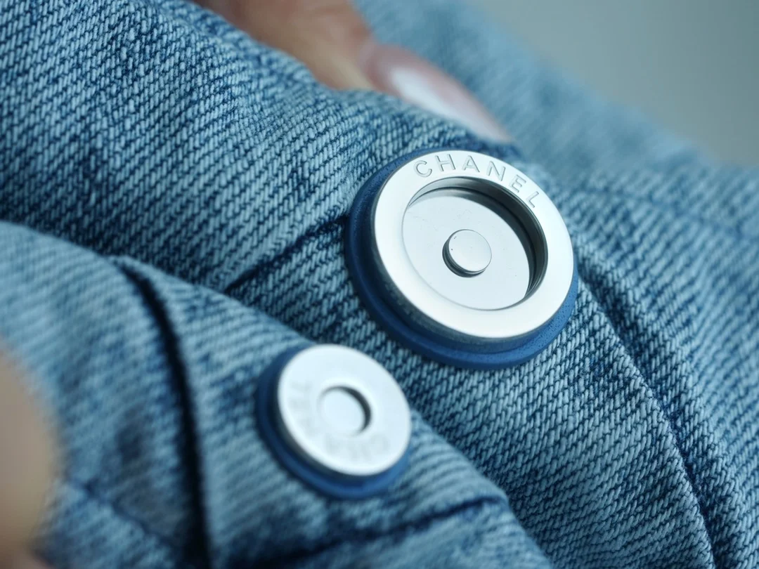 샤넬 22백 미디엄 데님 은장