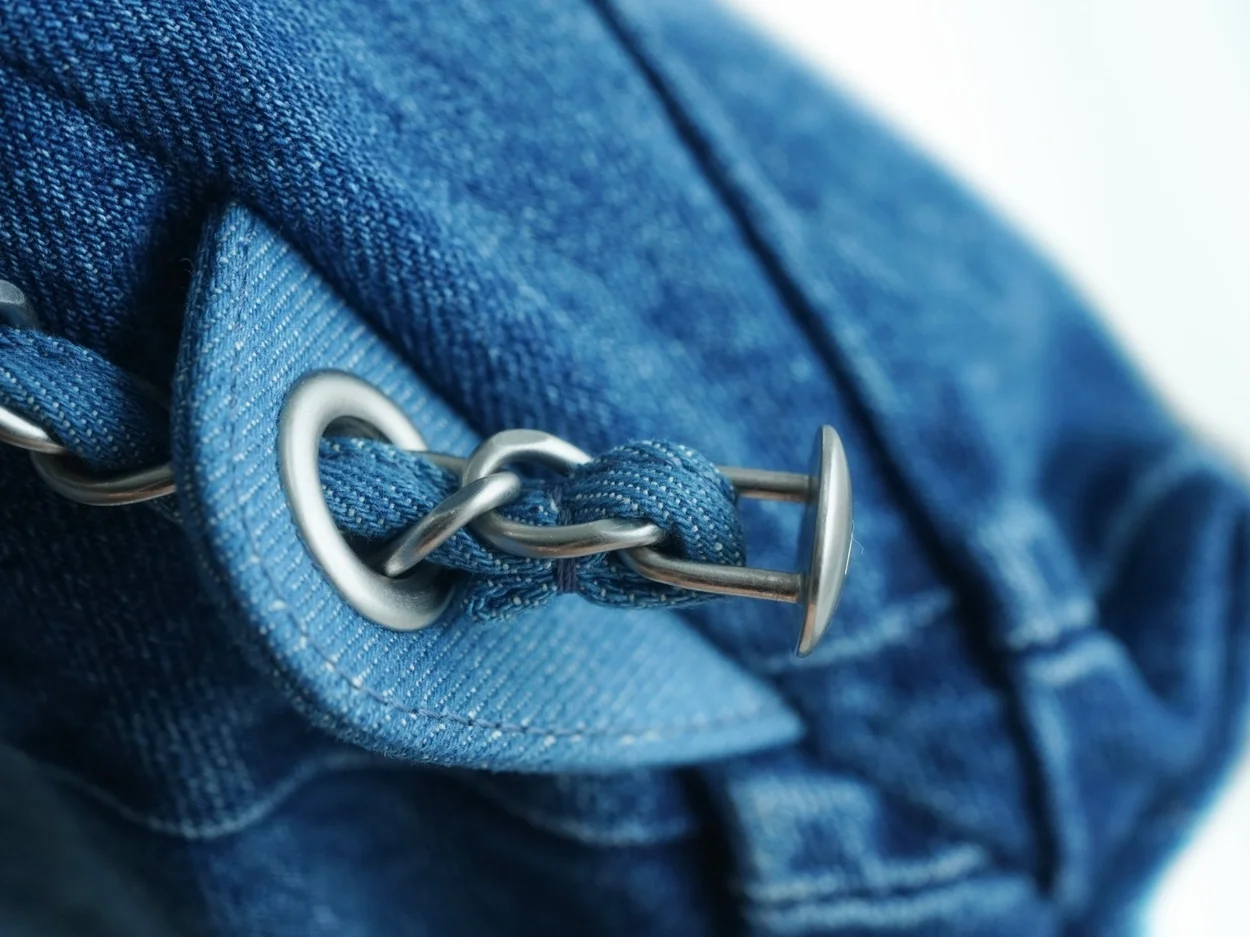 샤넬 22백팩 데님 은장