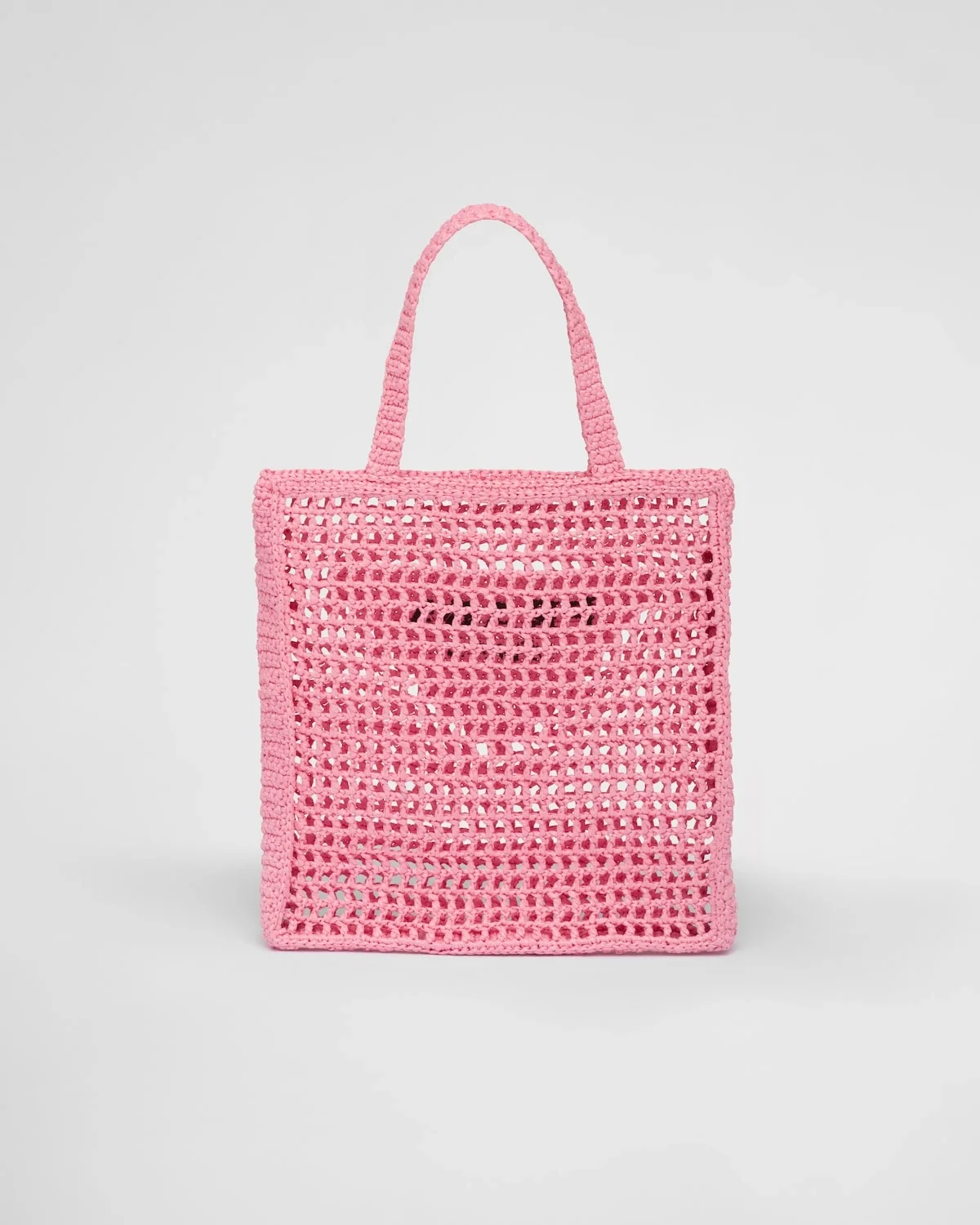 프라다 크로셰 토트백 핑크