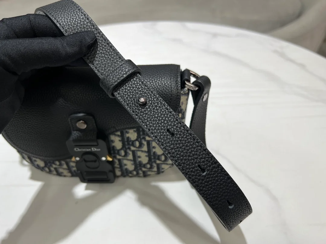 디올 새들 스트랩 파우치 베이지