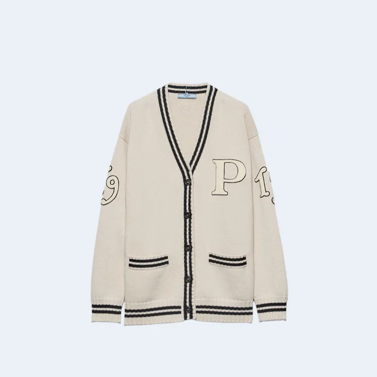 프라다 울 캐시미어 가디건