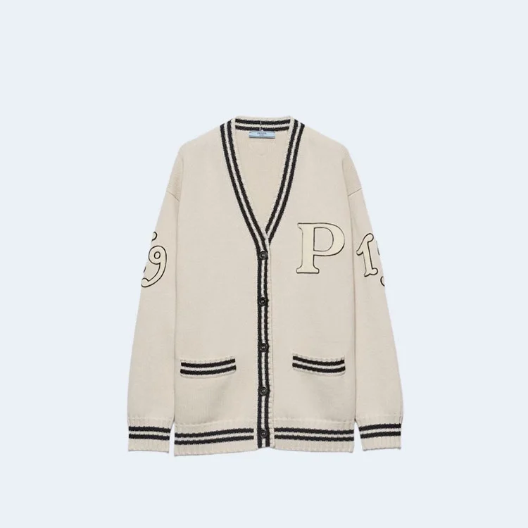 프라다 울 캐시미어 가디건