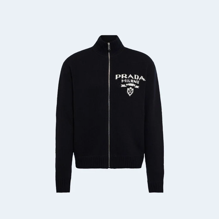 프라다 울 캐시미어 가디건