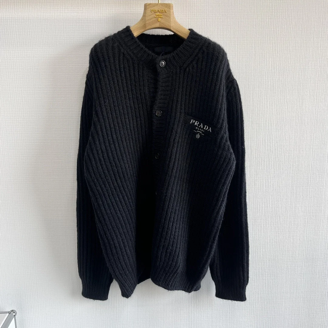프라다 캐시고라 니트 가디건