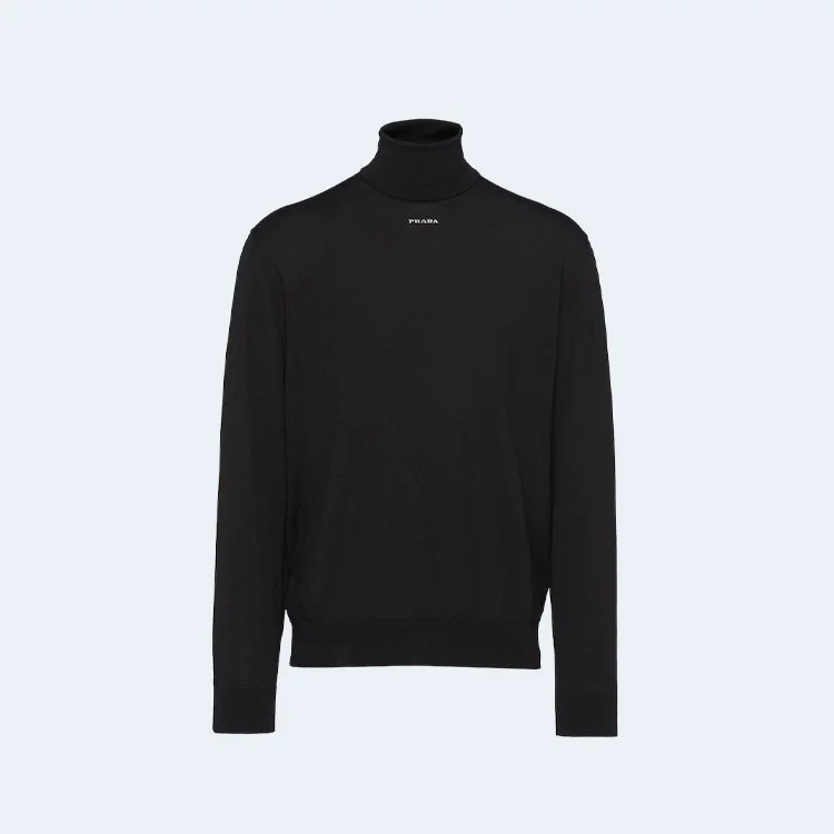 프라다 슈퍼파인 터틀넥 스웨터