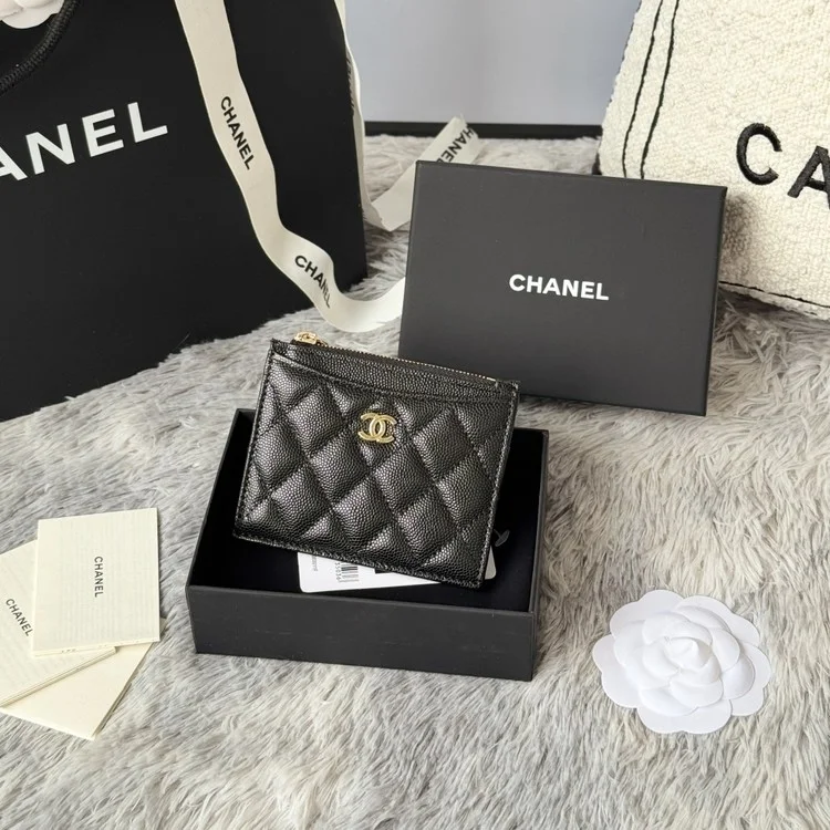 샤넬 클래식 카드홀더 금장 A84105