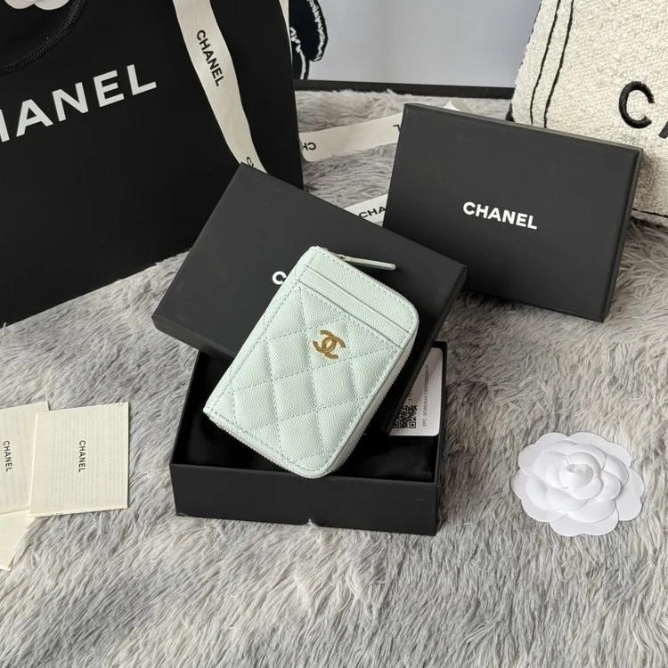 샤넬 클래식 지퍼 카드 지갑 캐비어 AP1650