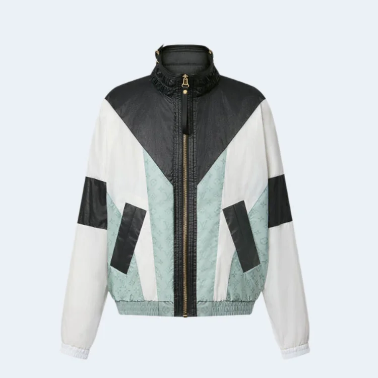 루이비통 스포티 컬러 블록 집업 파카
