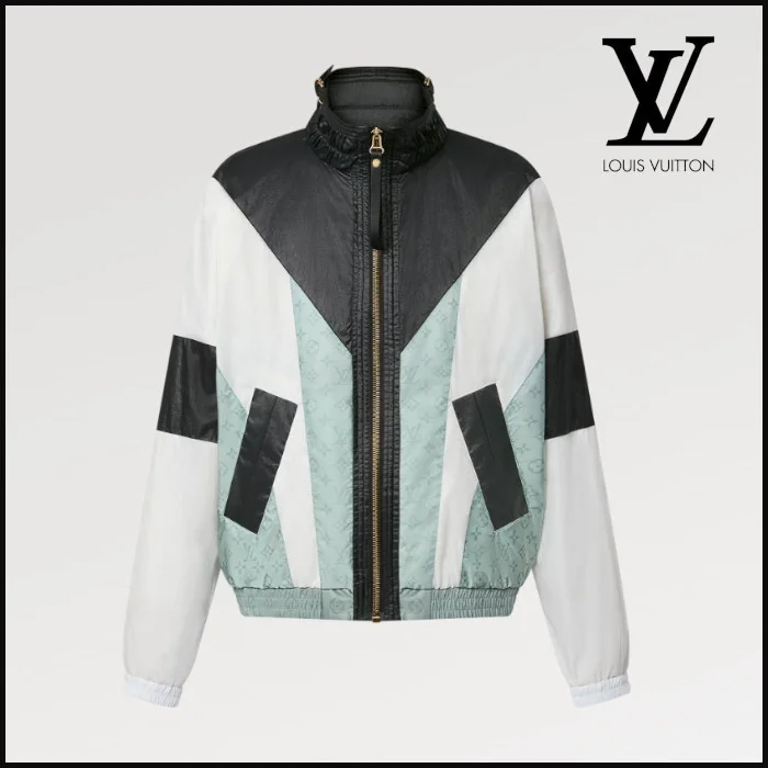 루이비통 스포티 컬러 블록 집업 파카