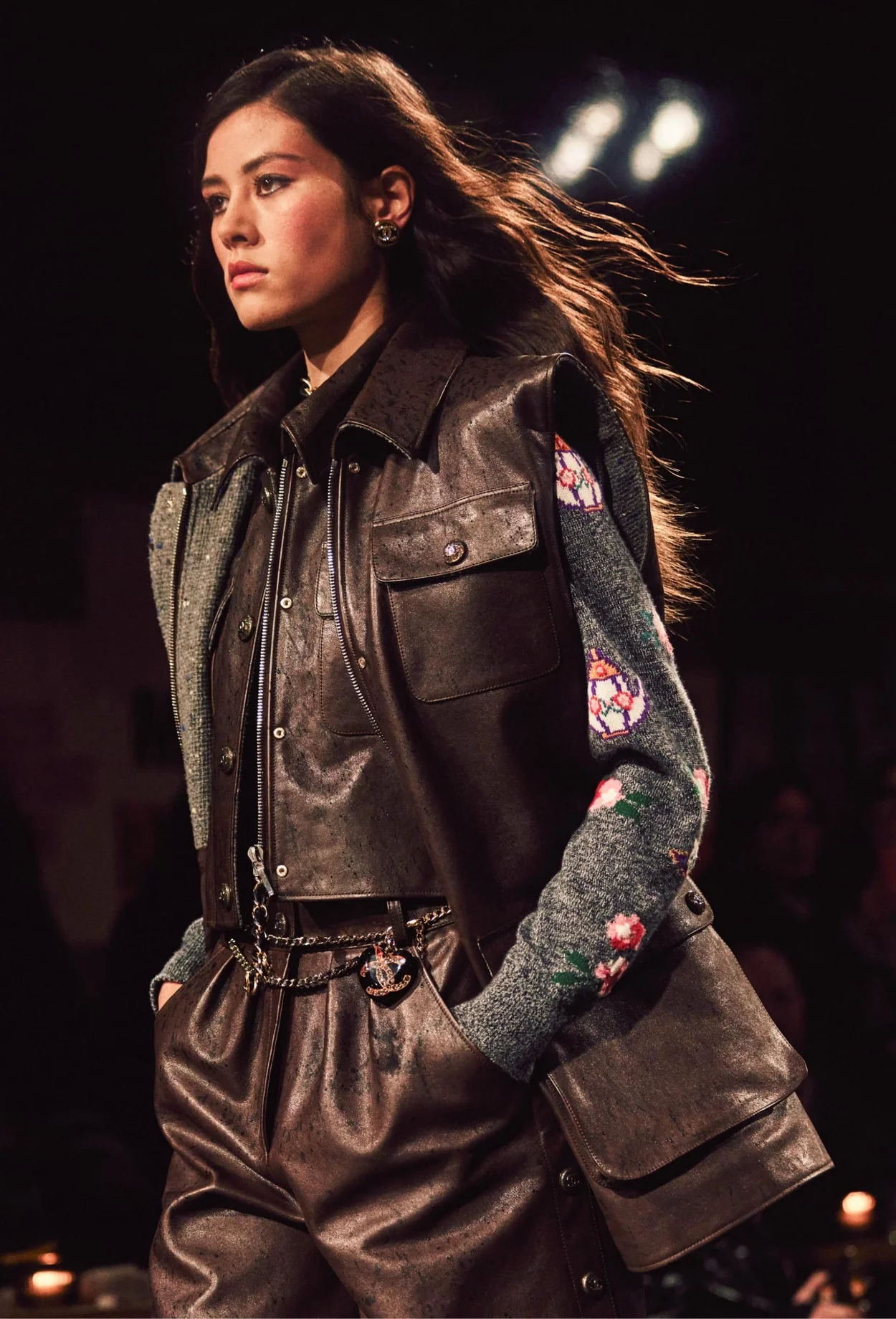 샤넬 카프스킨 베스트