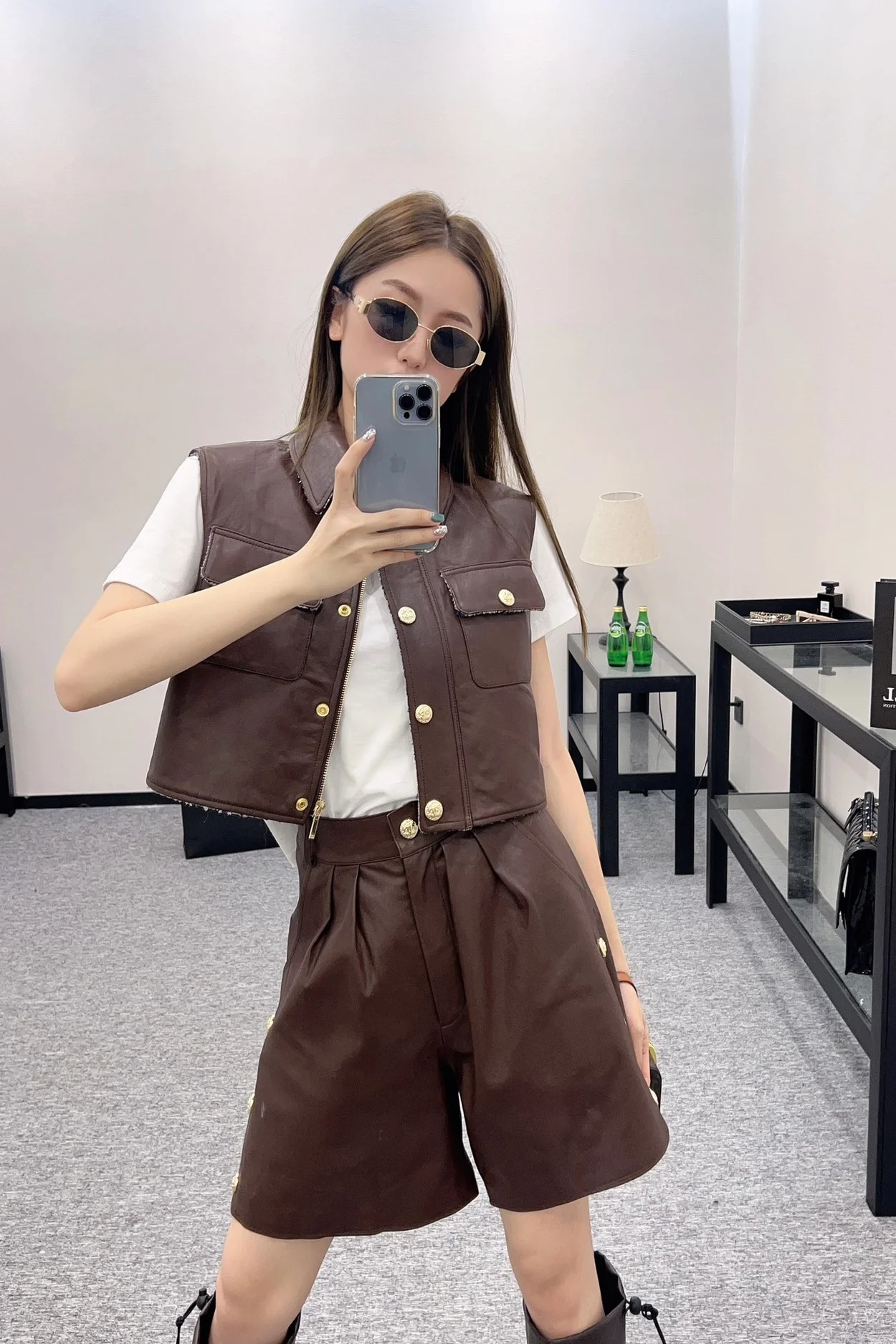 샤넬 카프스킨 베스트