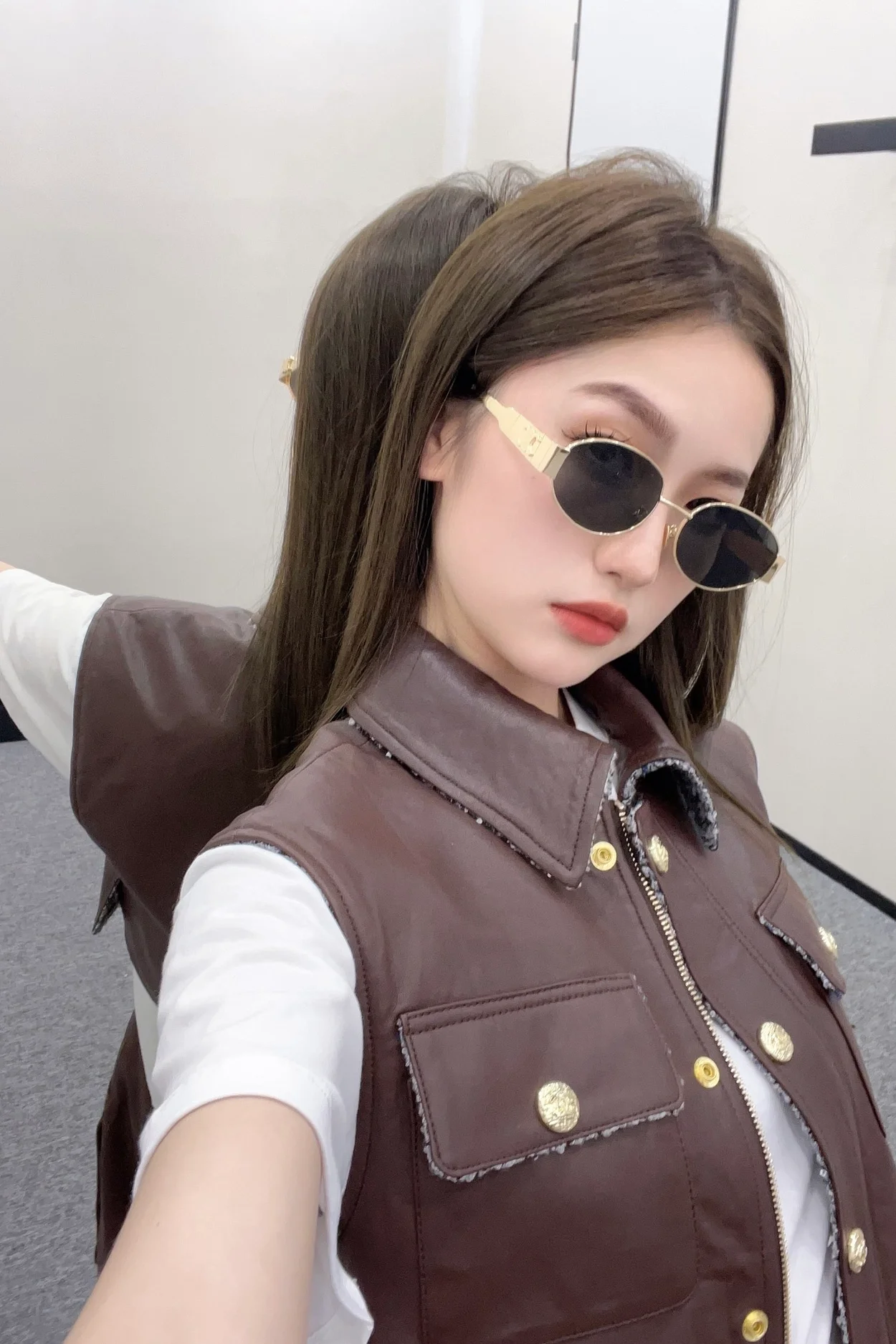 샤넬 카프스킨 베스트