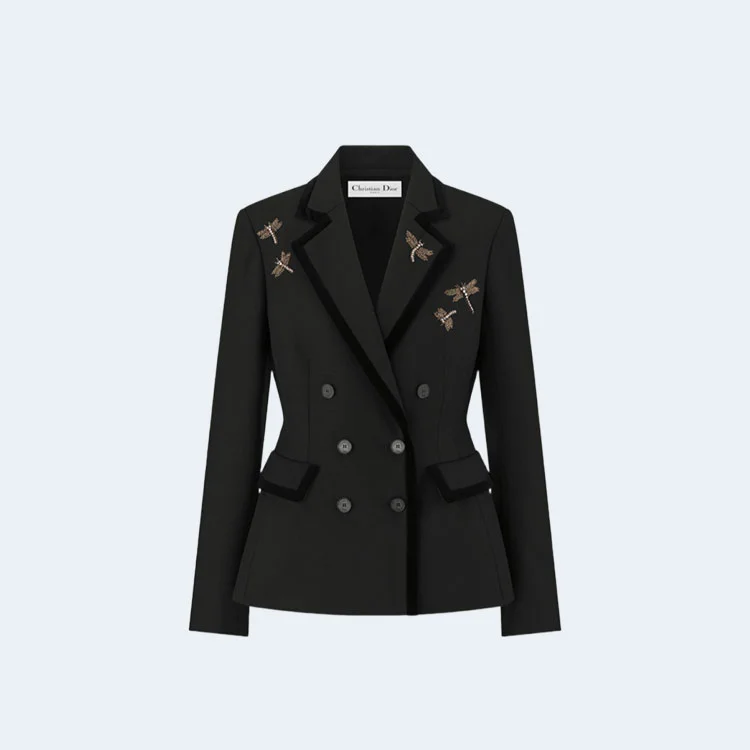 디올 자수 Marlène 재킷