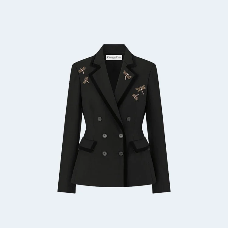 디올 자수 Marlène 재킷