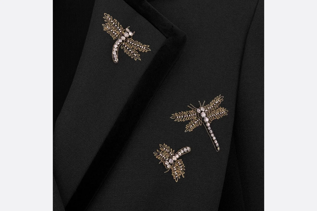 디올 자수 Marlène 재킷