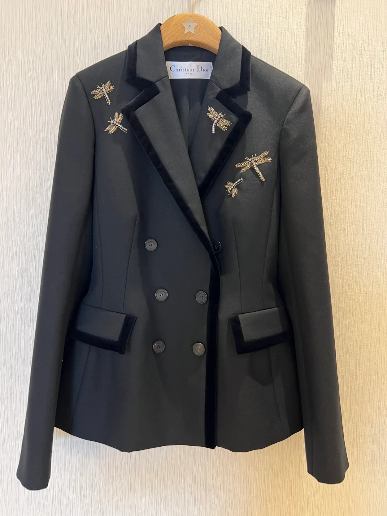 디올 자수 Marlène 재킷