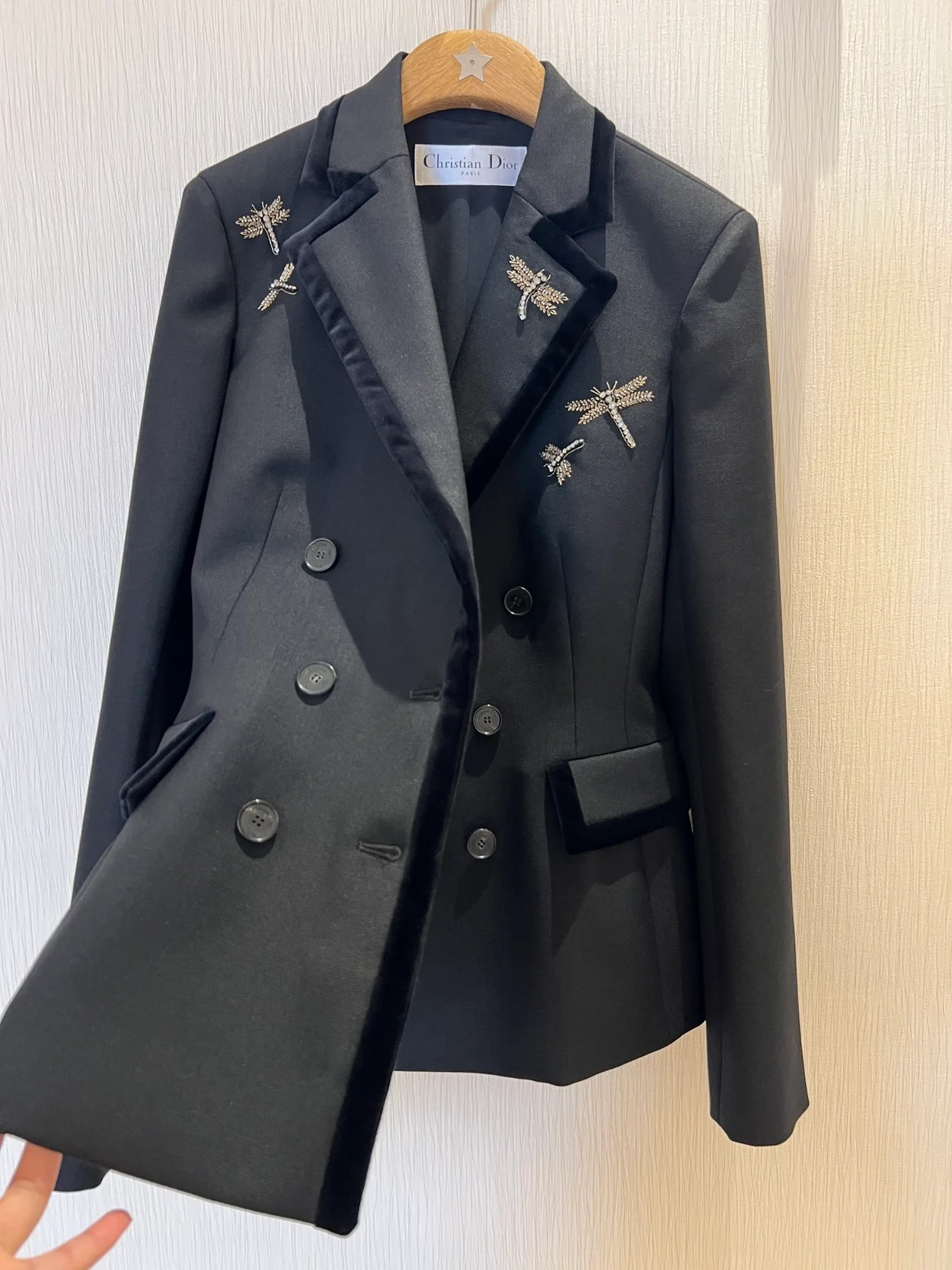 디올 자수 Marlène 재킷