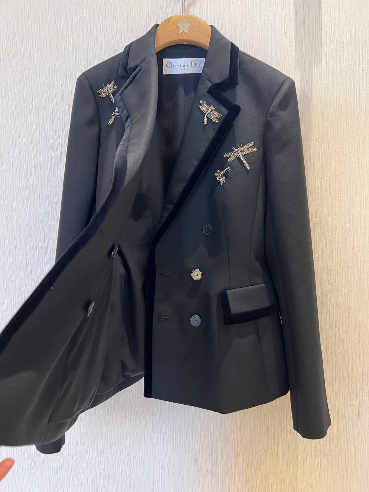 디올 자수 Marlène 재킷