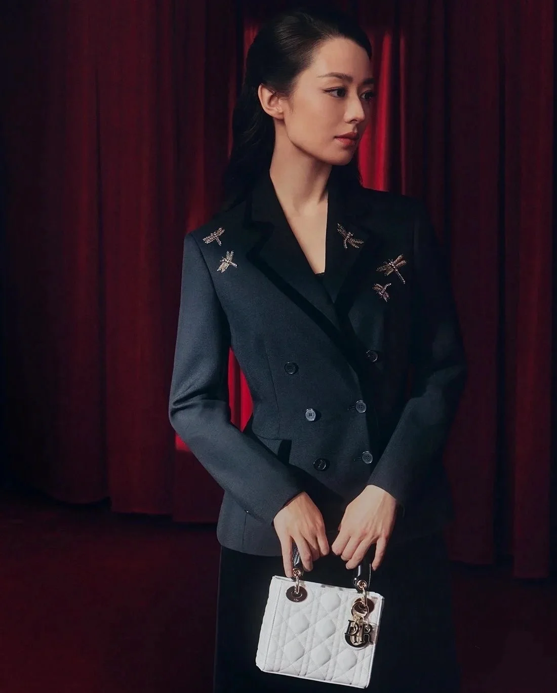 디올 자수 Marlène 재킷