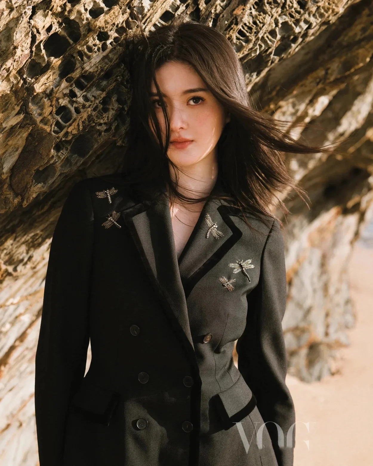 디올 자수 Marlène 재킷