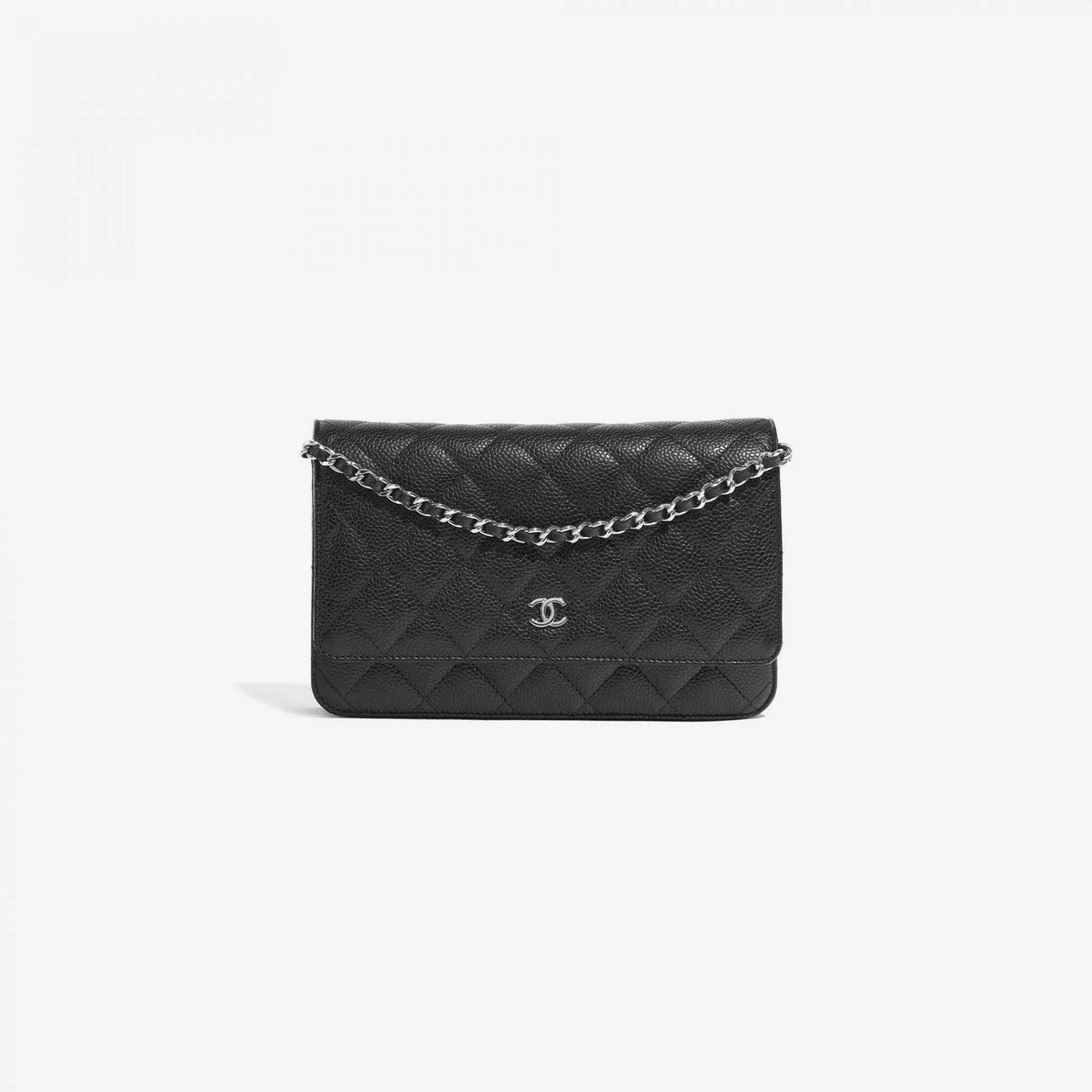 샤넬 클래식 WOC 블랙 은장 캐비어