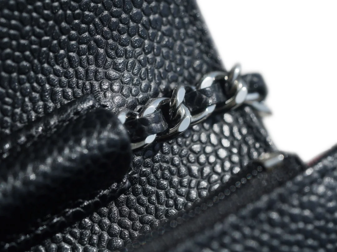 샤넬 클래식 WOC 블랙 은장 캐비어