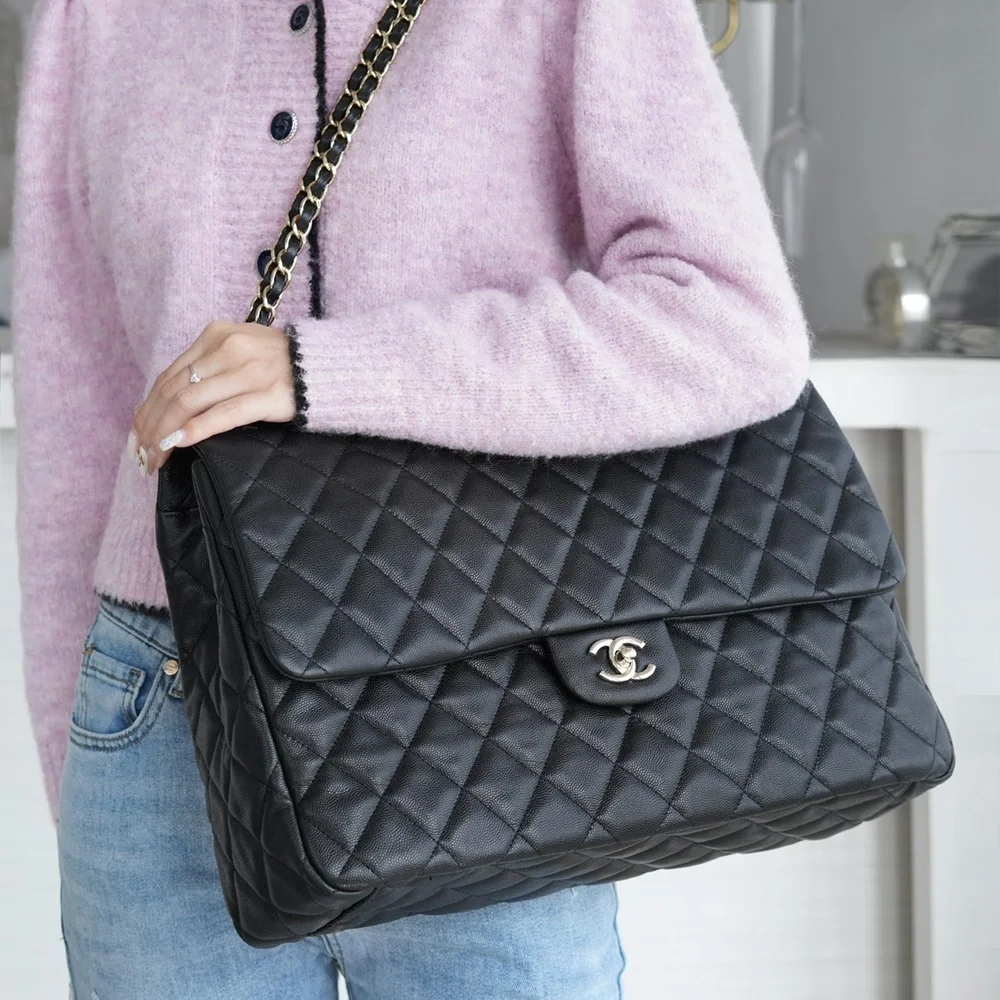 샤넬 24C 클래식 캐비어 플랩백