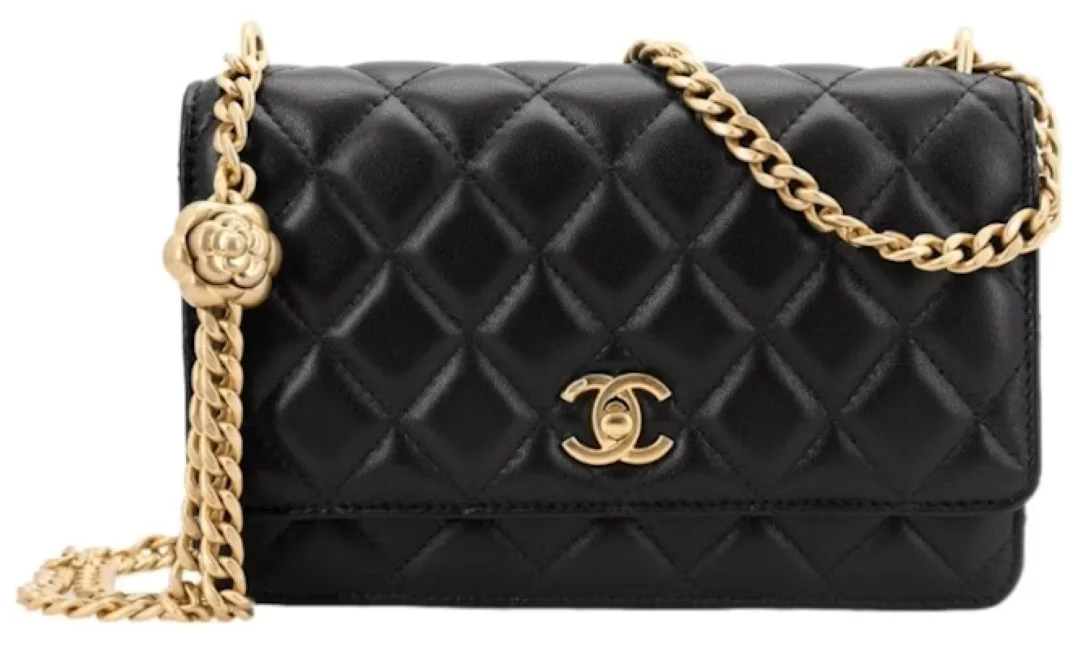 샤넬 WOC 까멜리아 블랙