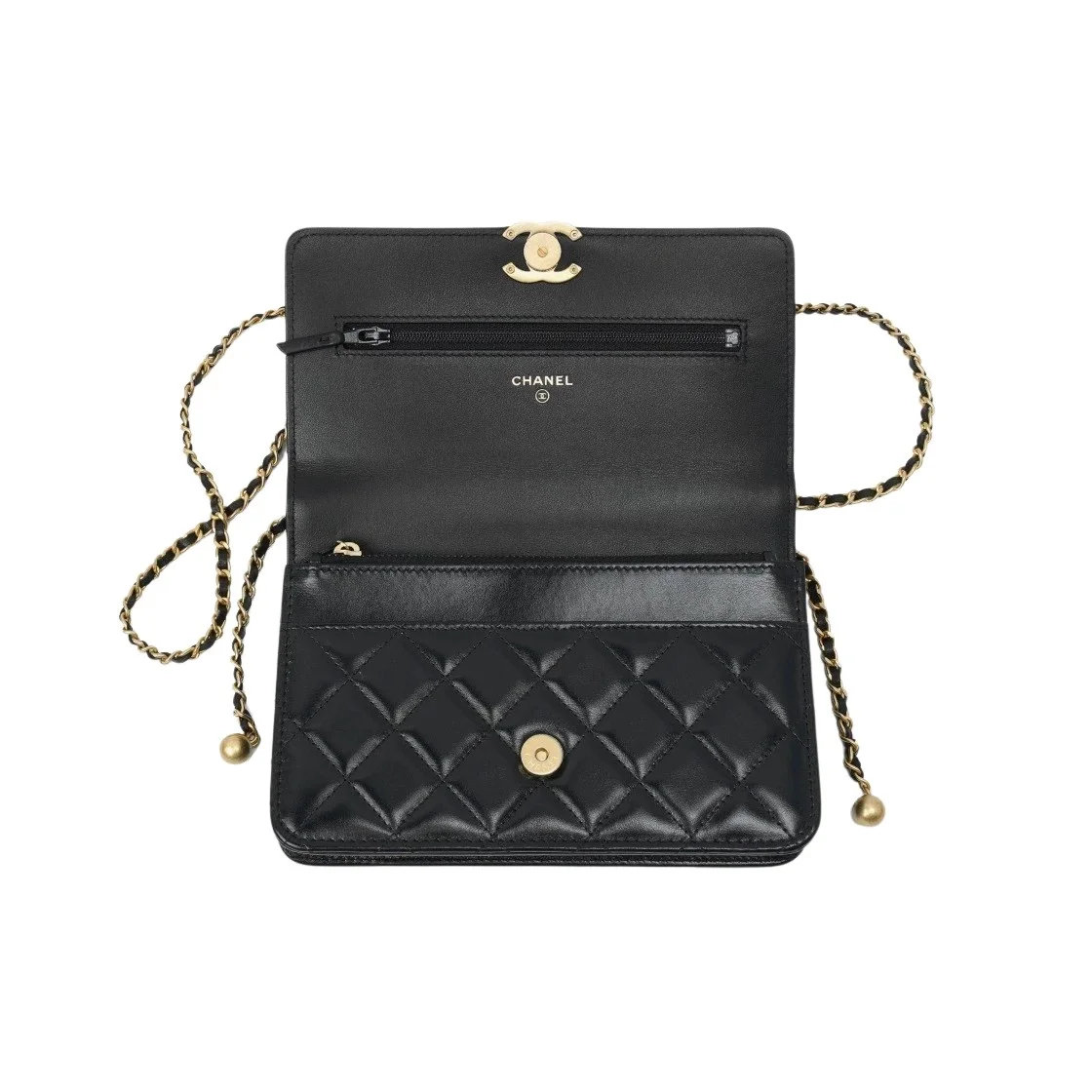 샤넬 WOC 체인 월렛 블랙 카프스킨